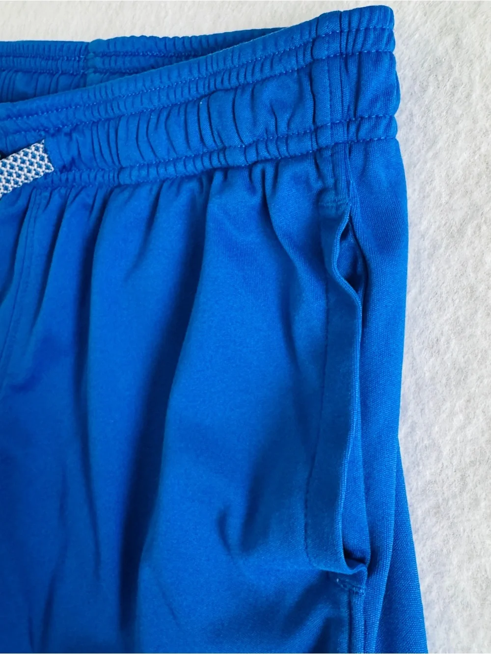 Under Armour Royal Blue Athletic Shorts with White Logo